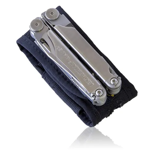 Magnelex 22-in-1 Multitool with Attachable Bits and Sheath Stainless Steel Black