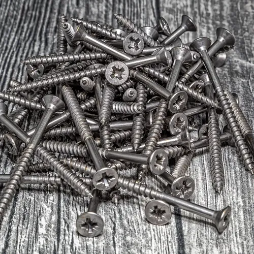 10 x 3 Marine Grade Type 316 Stainless Steel Deck Screw Square Drive Bugle Head Quantity 100 Type 17 Wood Cutting Point 2 of Thread Length 10 Screw Diameter 3 Screw Length