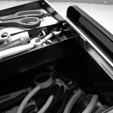 6 Heavy Duty Toolbox Caster Set with Phenolic Wheels - 1200 Lbs Capacity per Caster