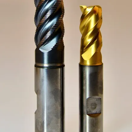 Kodiak Cutting Tools KCT166582 USA Made Solid Carbide End Mill AlTiN Coated 4 Flute 38 Diameter 38 Shank 1 Length of Cut 2-12 Overall Length