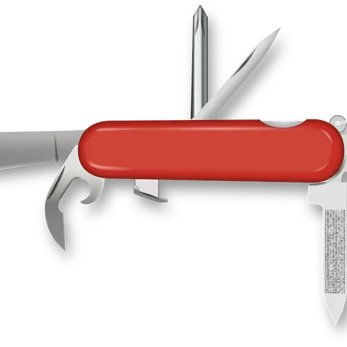 1 - Folding Utility Knife Quick-change fixed blade 1-handed openclose 10-855
