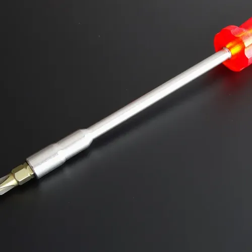uxcell Red Clear Handle 20mm Magnet Tip 75mm Shaft Spanner Screwdriver