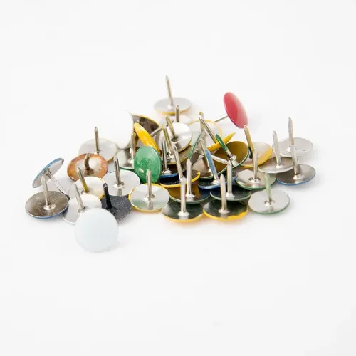 Sydien Home Decorative Nails Pushpin Furniture Sofa Upholstery Tack Silver Tone 200 Pcs 11mmx16mm