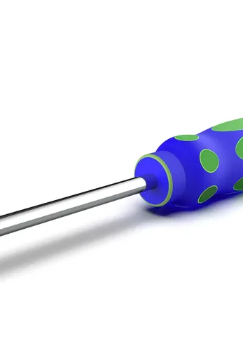 Screwdriver Slim-Line Short Miniature with 3 Medium Blades - Made in USA By Commando Products NEW 2015