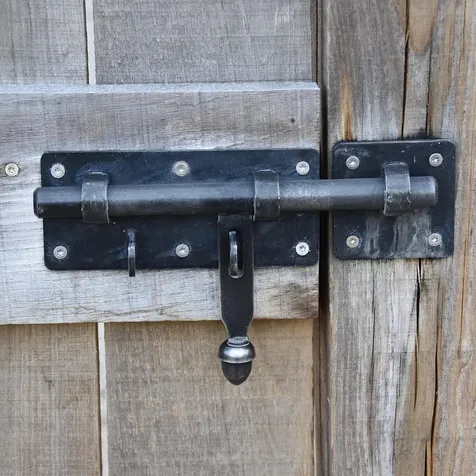 Cosmas Flat Black Door Hinge 35 Inch x 35 Inch with 14 Inch Radius Corners
