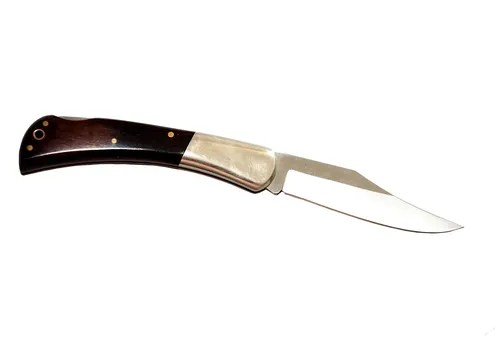 Rogue River Tactical Hunting Knives THE OUTLAW Western 15 Full Tang Large Jim Bowie Knife Wood Handle Arkansas Toothpick with Leather Sheath