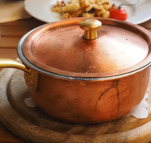 15 Round Mexican Hand Hammered Drop in or Vessel Copper Bath Sink